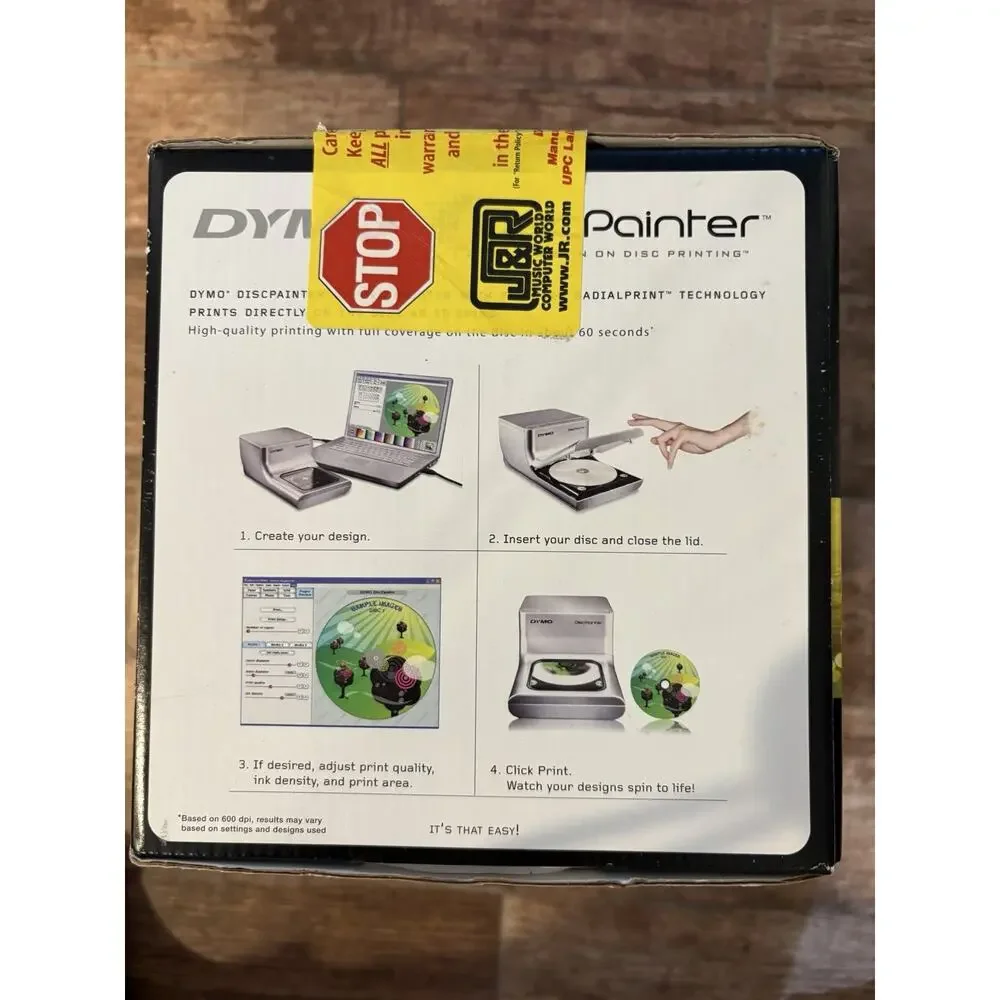 DYMO DiscPainter CD DVD Printer 1738260 USB Inkjet Disc Printer SEALED Old Stock